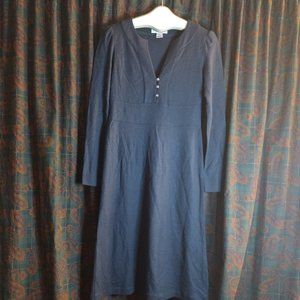 |BLOOMINGDALES| Black Midi Dress 100% wool - Size 4